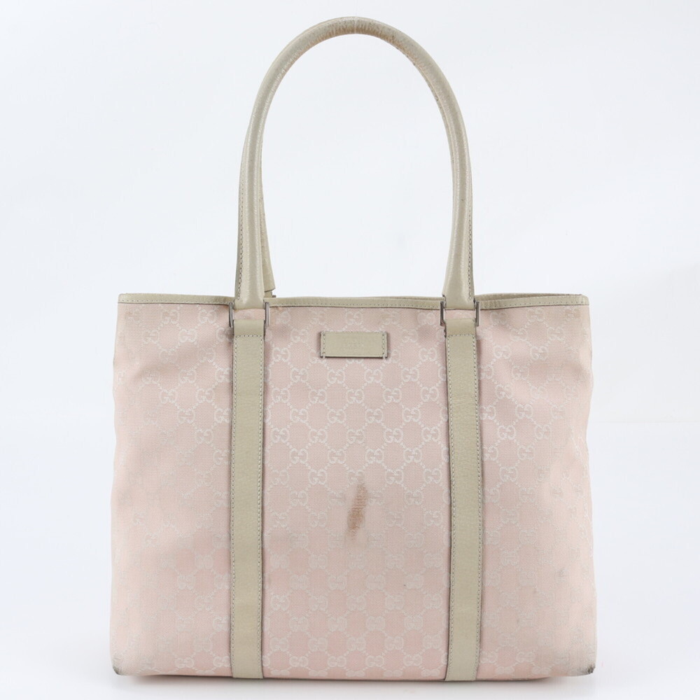 Gucci GG Canvas 257304 Leather Tote Bag Shoulder Handbag Brand Women's
